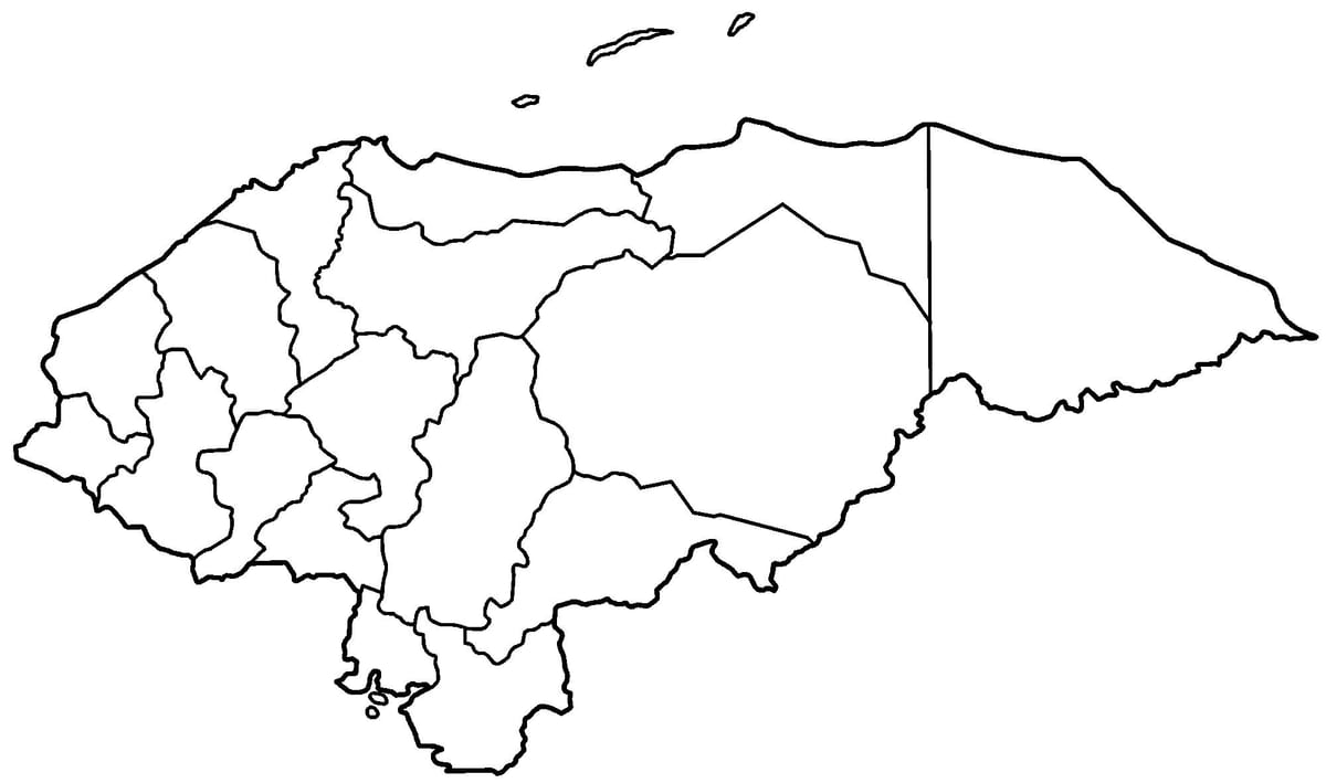 carte de carte vierge du Honduras