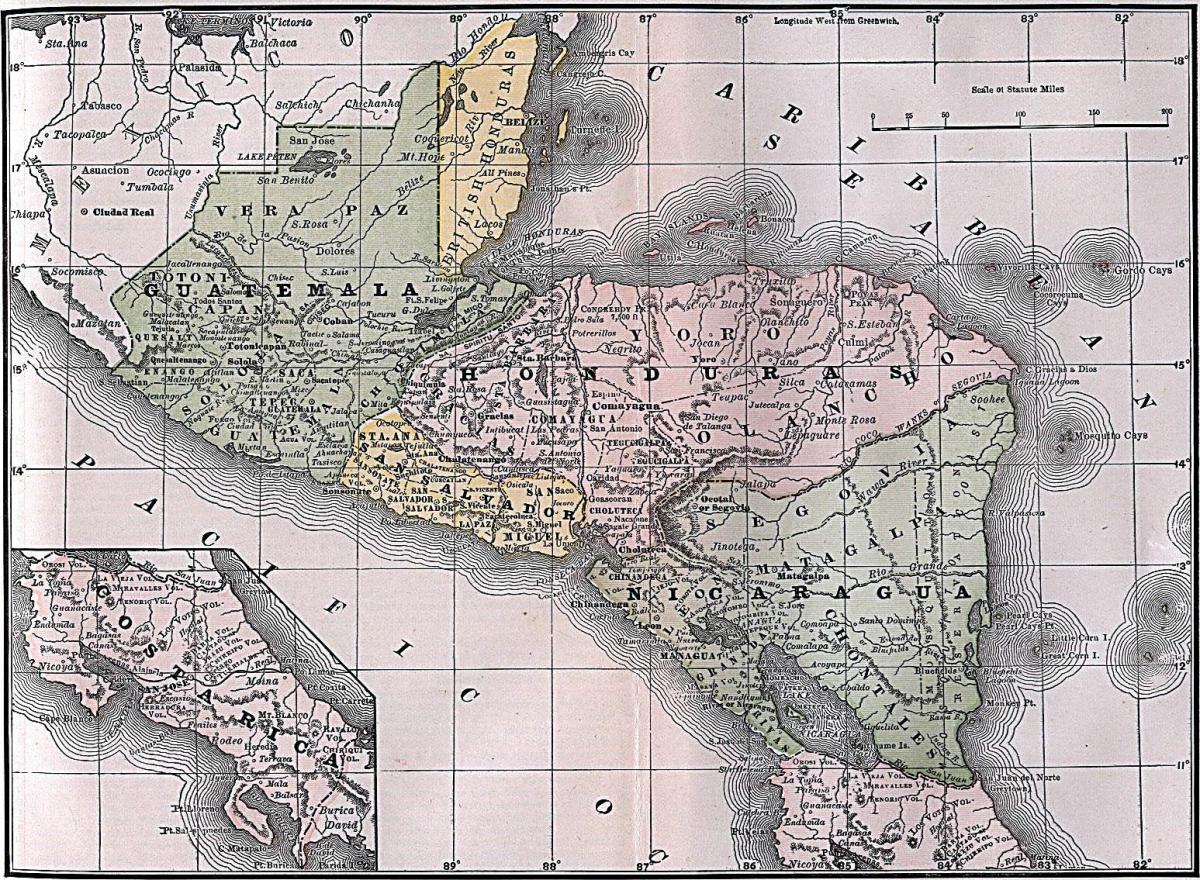 carte du Honduras britannique