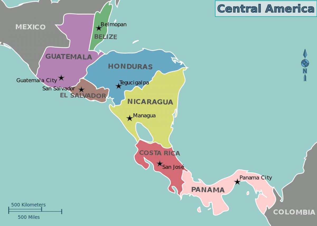 carte du Honduras carte de l'amérique centrale