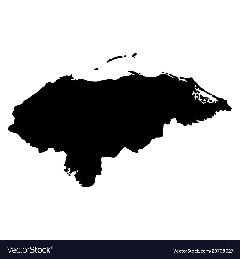 carte du Honduras carte de vecteur