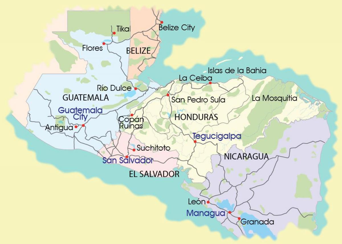 carte de la mosquitia Honduras