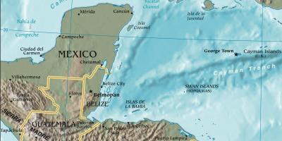 Carte du golfe de Honduras