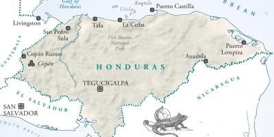 Carte de la ceiba Honduras