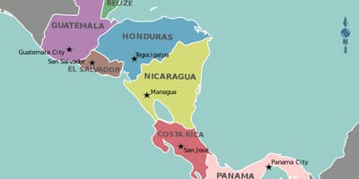 Carte du Honduras carte de l'amérique centrale