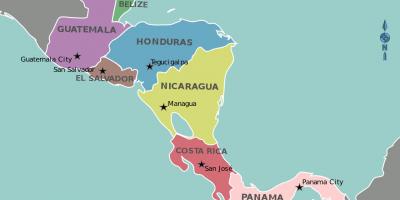 Carte du Honduras carte de l'amérique centrale