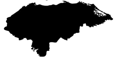 Carte du Honduras carte de vecteur