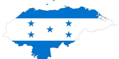 Carte de drapeau Honduras